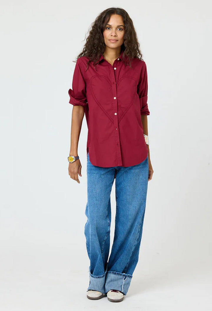 Kerri Rosenthal Mia Shirt Max Heart Tunic Top