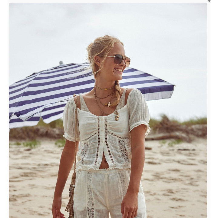 Free People Bali Alana Blouse Top