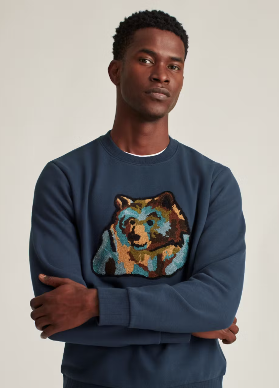 BONOBOS Critter Supersoft Fleece Crew Sweater