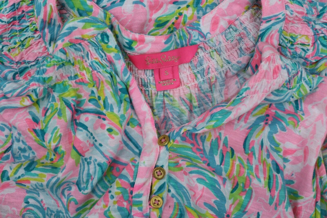 NR-1 Lilly Pulitzer Essie Printed Tank Blouse Top