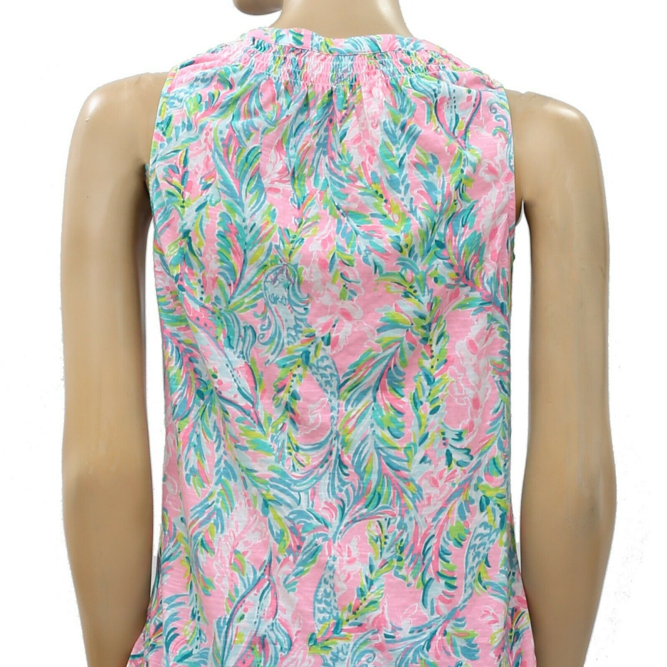 NR-1 Lilly Pulitzer Essie Printed Tank Blouse Top