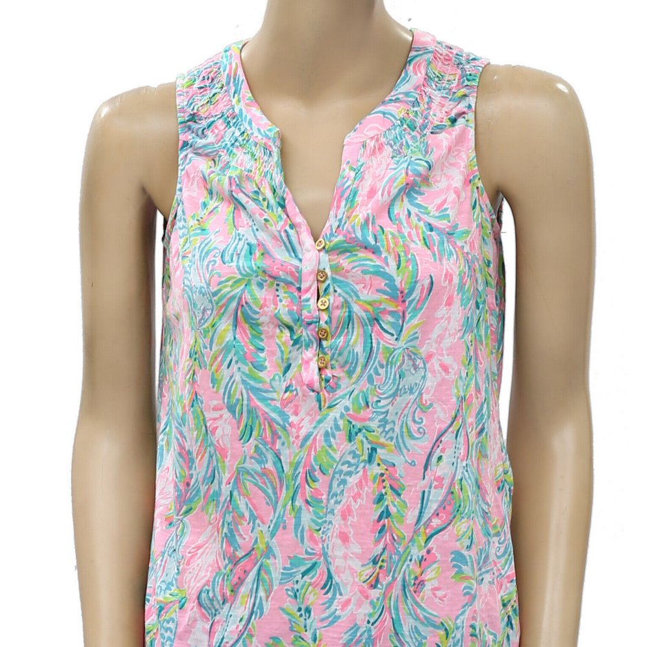 NR-1 Lilly Pulitzer Essie Printed Tank Blouse Top