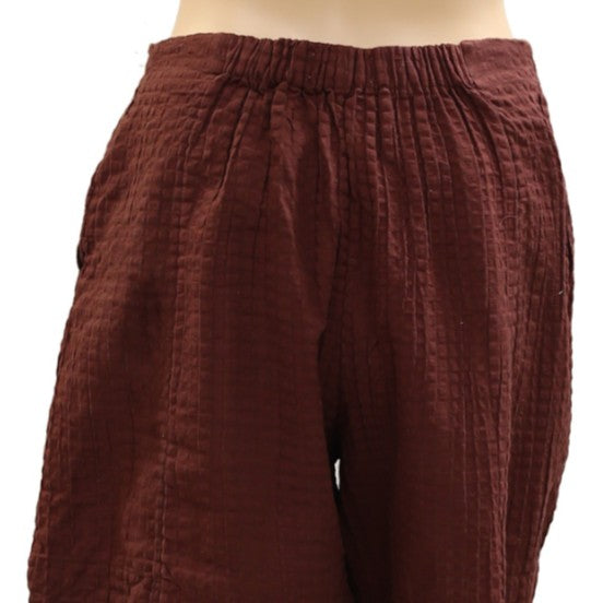 Free People Free-est Pucker Check Wrap Shorts