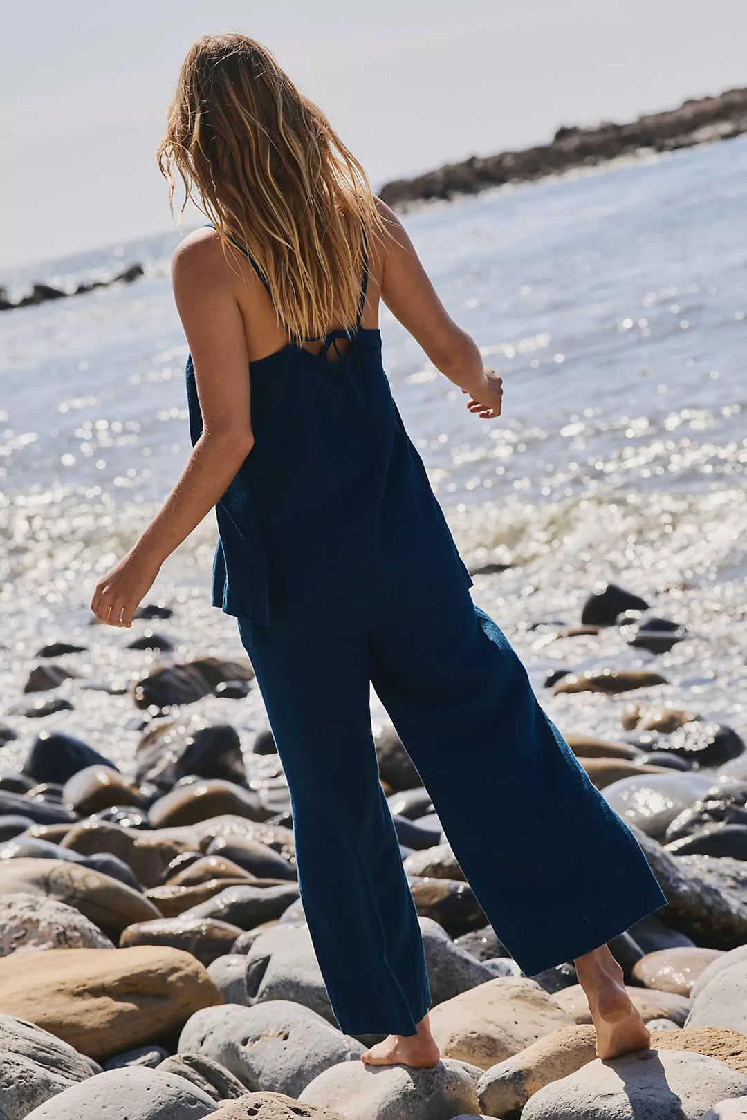 Free People Free-est Sightseer Linen Cami Tunic Top