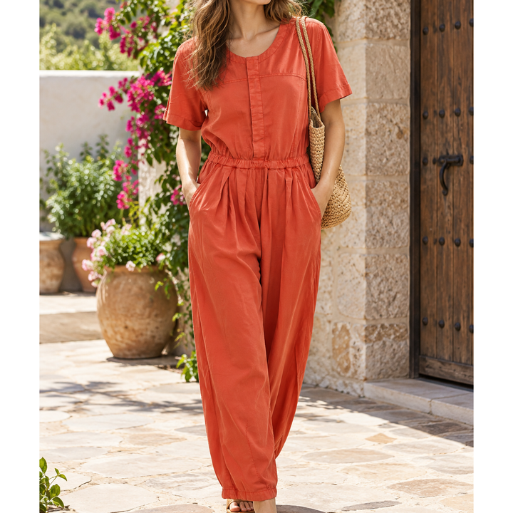 Free People Short Sleeve Jumpsuit