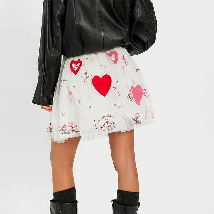 Free People The Sketchbook Mini Skirt