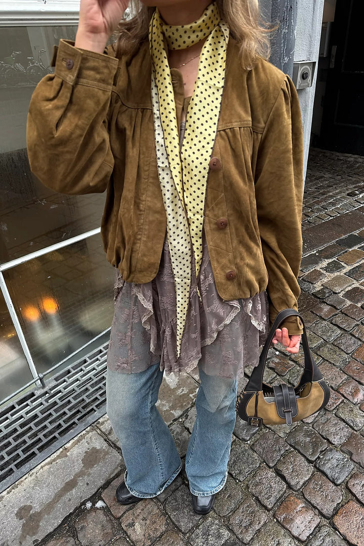 Free People Tilly Skinny Silk Convertible Scarf Neck Handbag Print