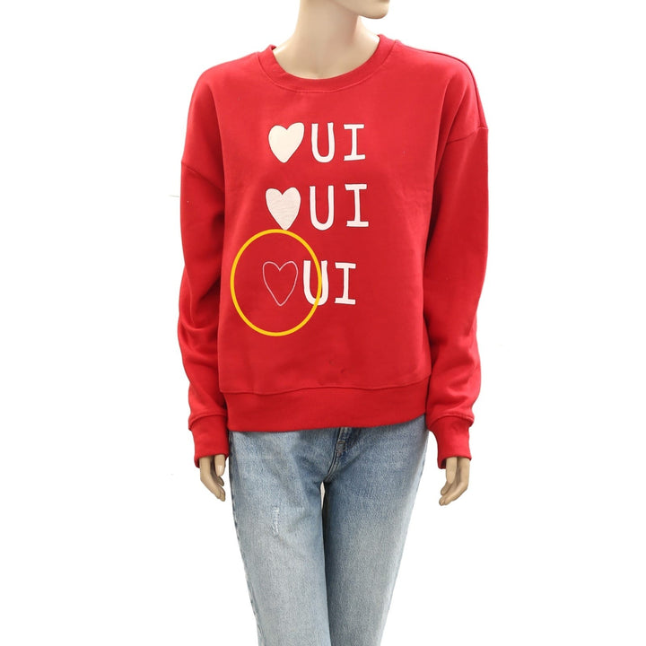 Maeve Rebecca Mayfield x Anthropologie Graphic Sweatshirt Top