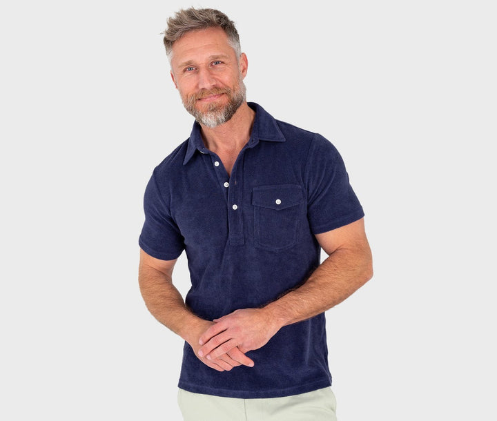 Criquet Terrycloth Players Men's Polo T-Shirt