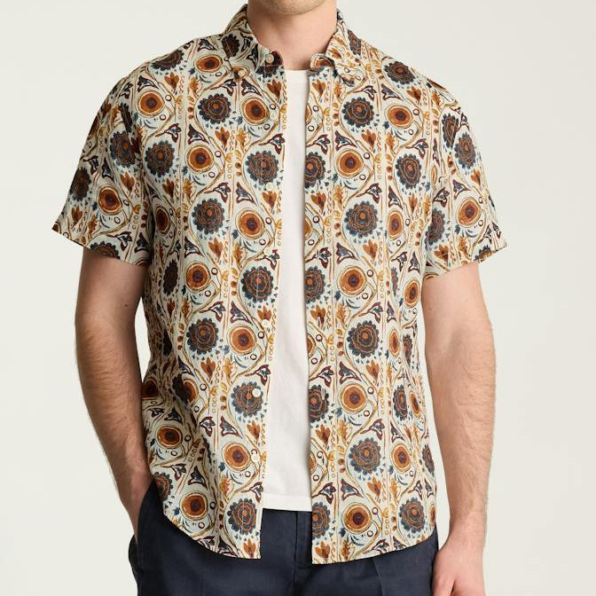 Bonobos Riviera Linen Short Sleeve Men's Shirt