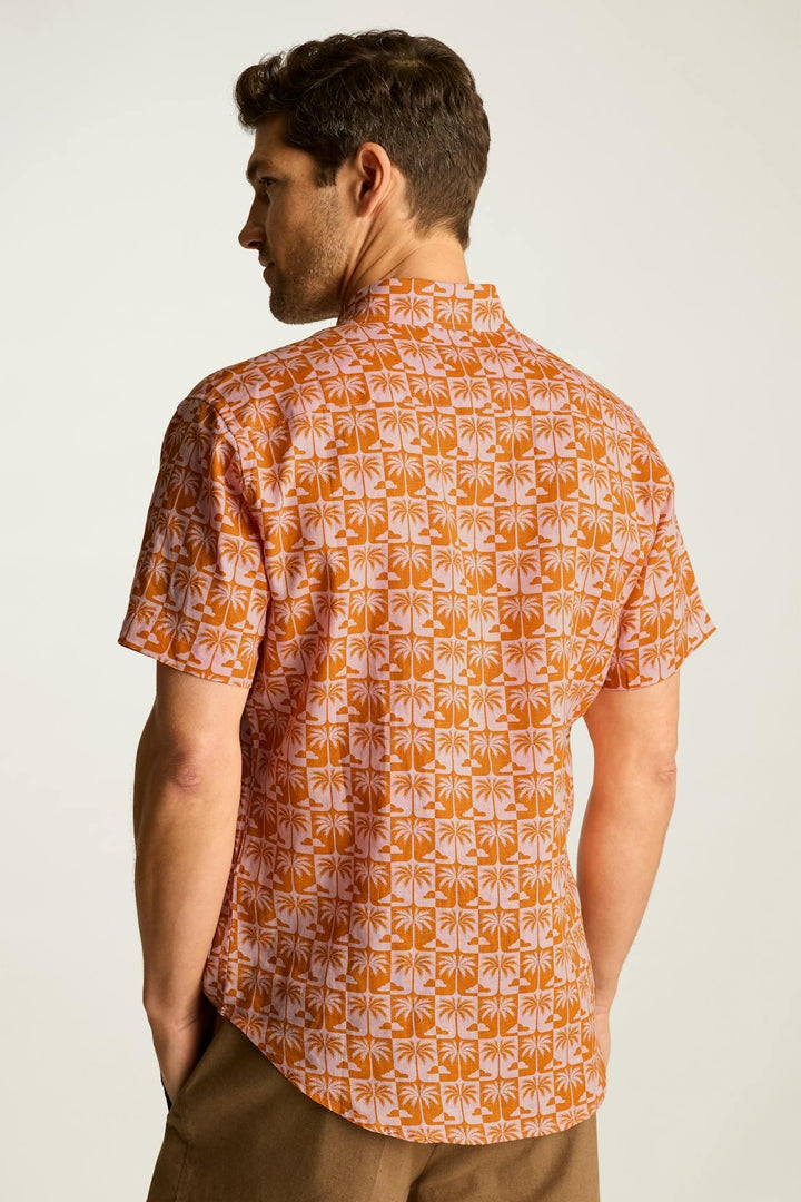 Bonobos Linen Riviera Shirt Lake Hall Palms Men's Shirt
