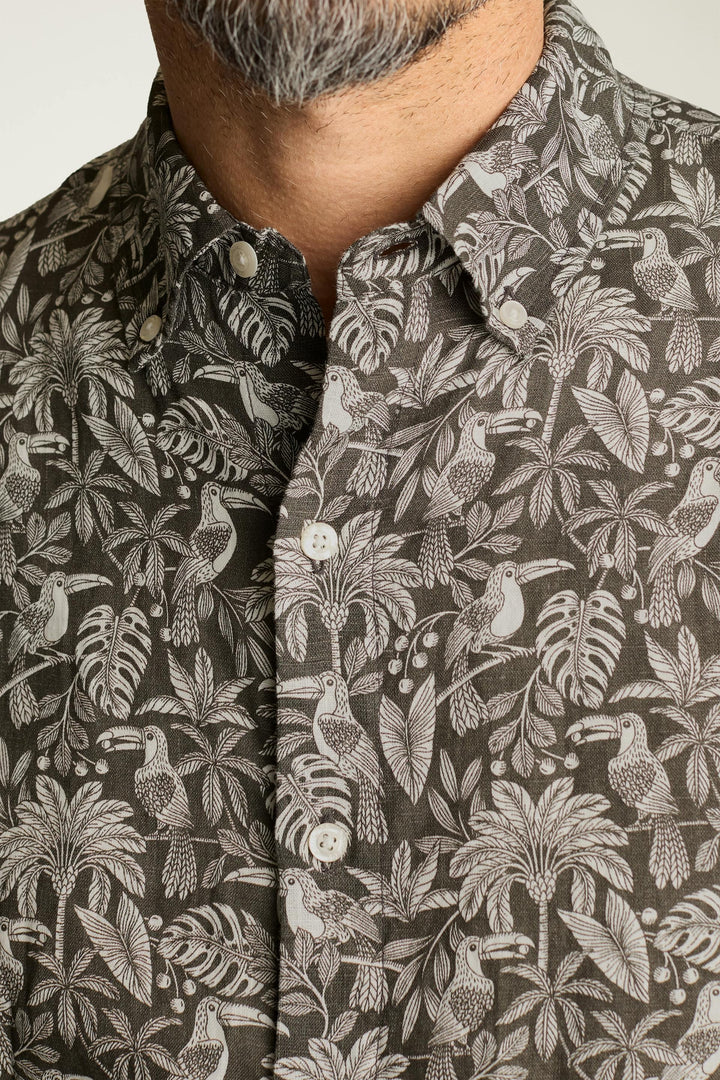 Bonobos Riviera Linen Short Sleeve Men's Shirt