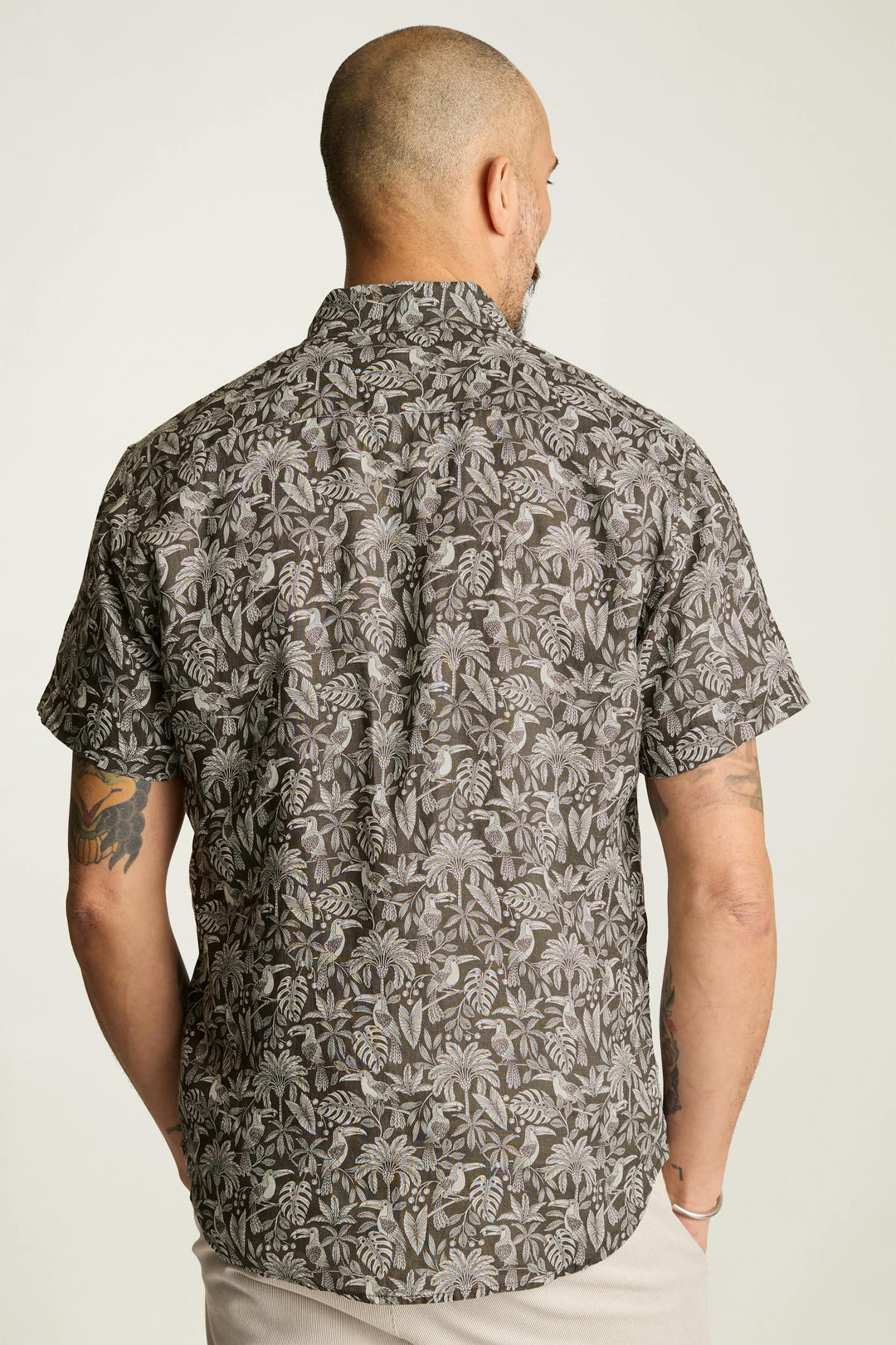 Bonobos Riviera Linen Short Sleeve Men's Shirt