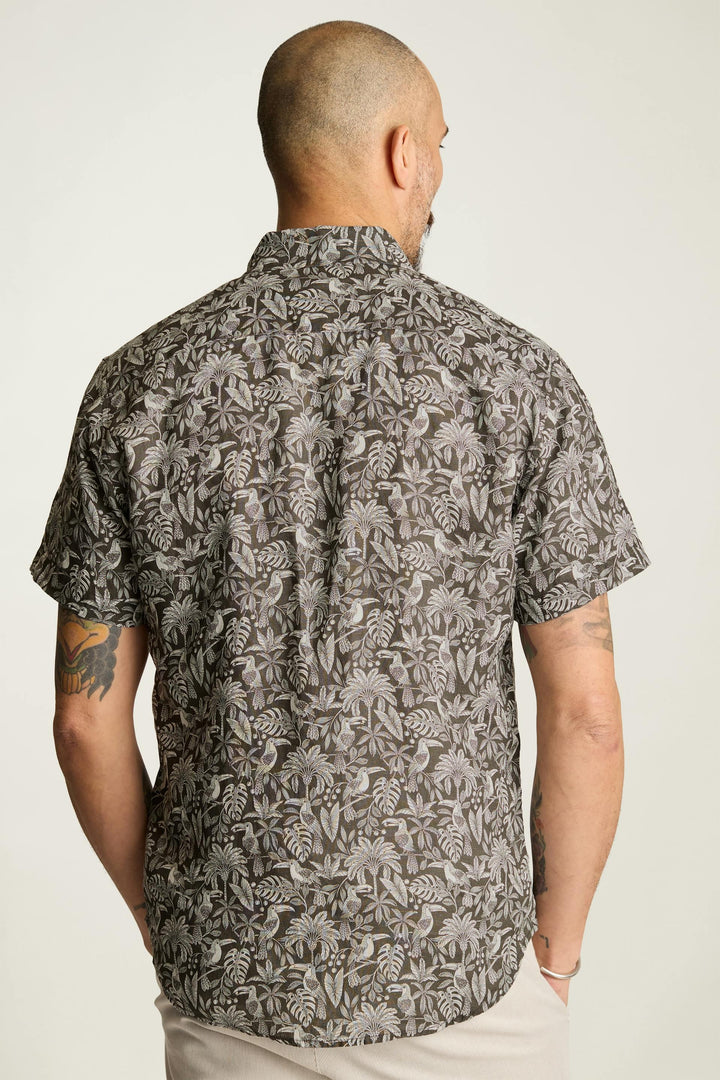 Bonobos Riviera Linen Short Sleeve Men's Shirt