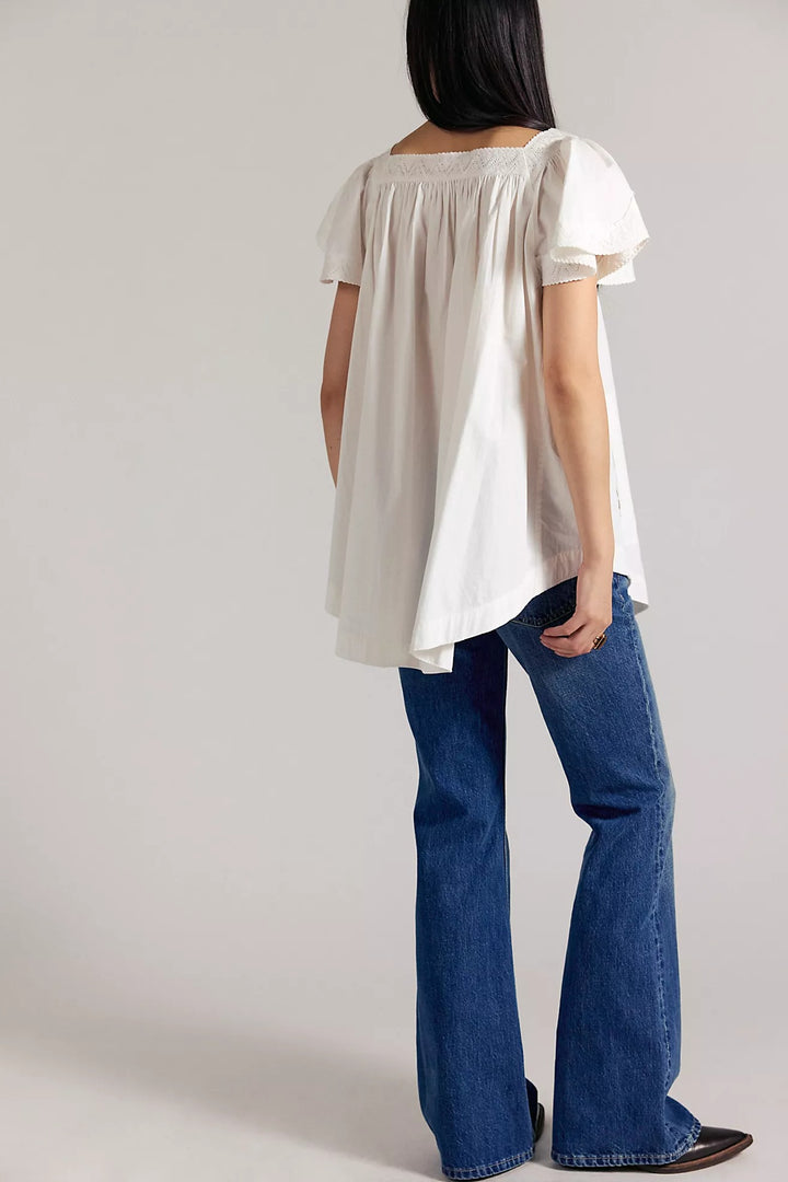 Free People We The Free Riley Embroidered Tunic Top