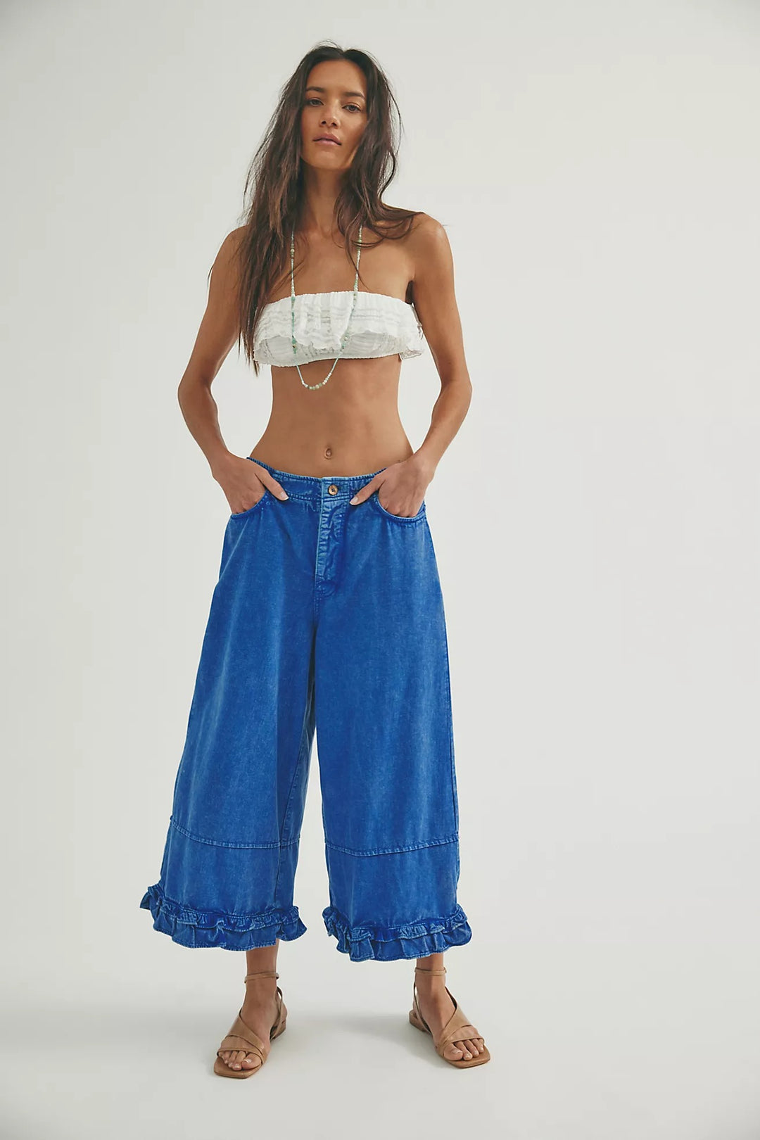 Free People We The Free Love Me Not Bloomer Jeans Pants