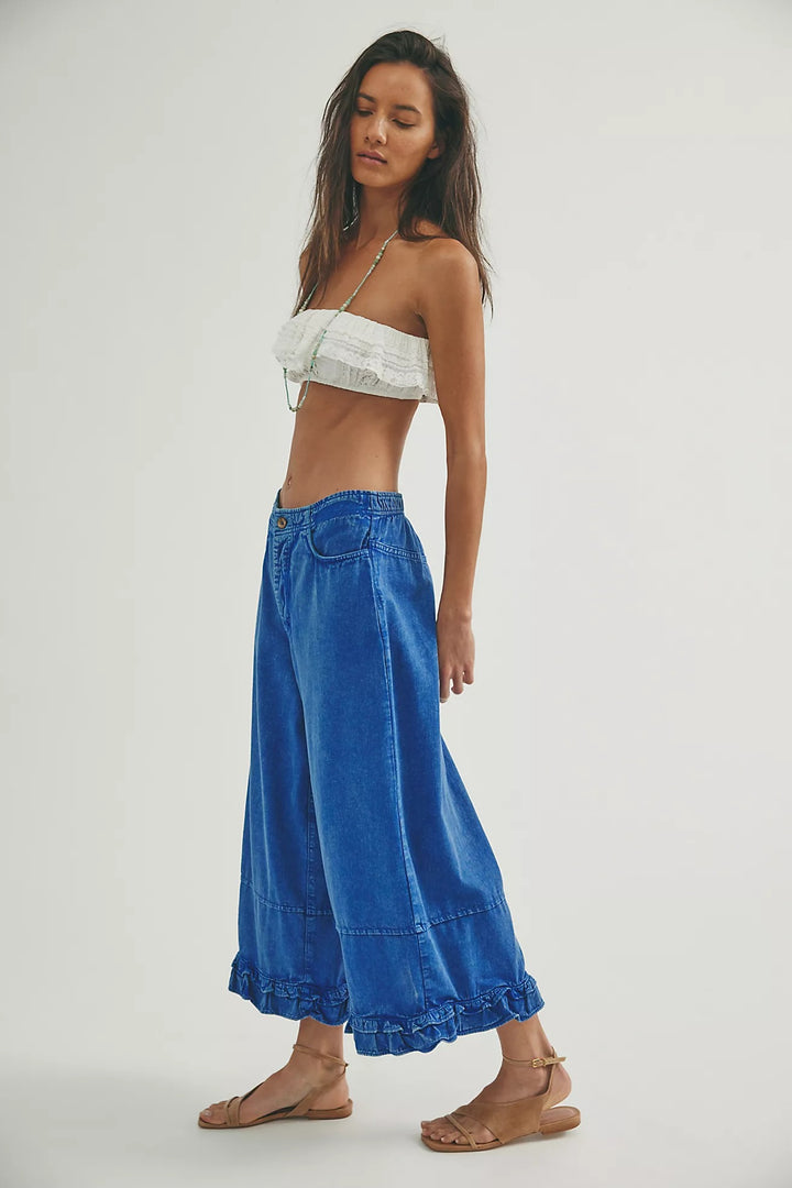 Free People We The Free Love Me Not Bloomer Jeans Pants