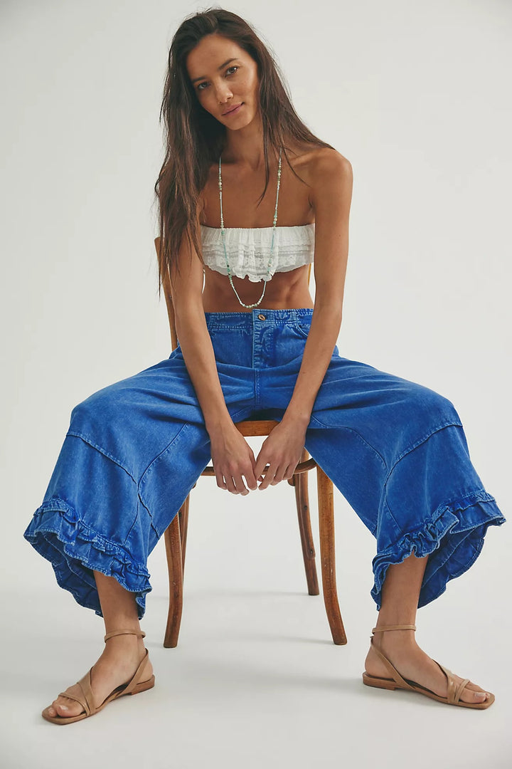 Free People We The Free Love Me Not Bloomer Jeans Pants