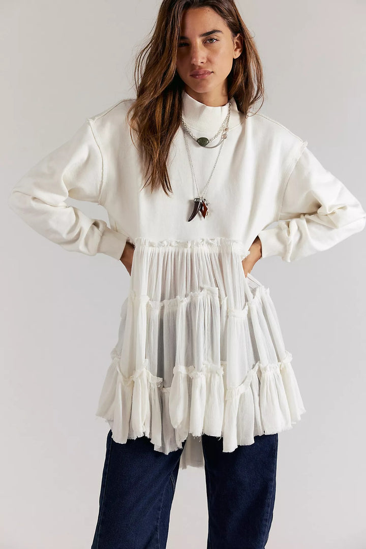 Free People We The Free Pixie 运动衫束腰上衣