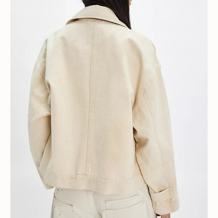 Free People We The Free Sally Solid Canvas Jacket Top