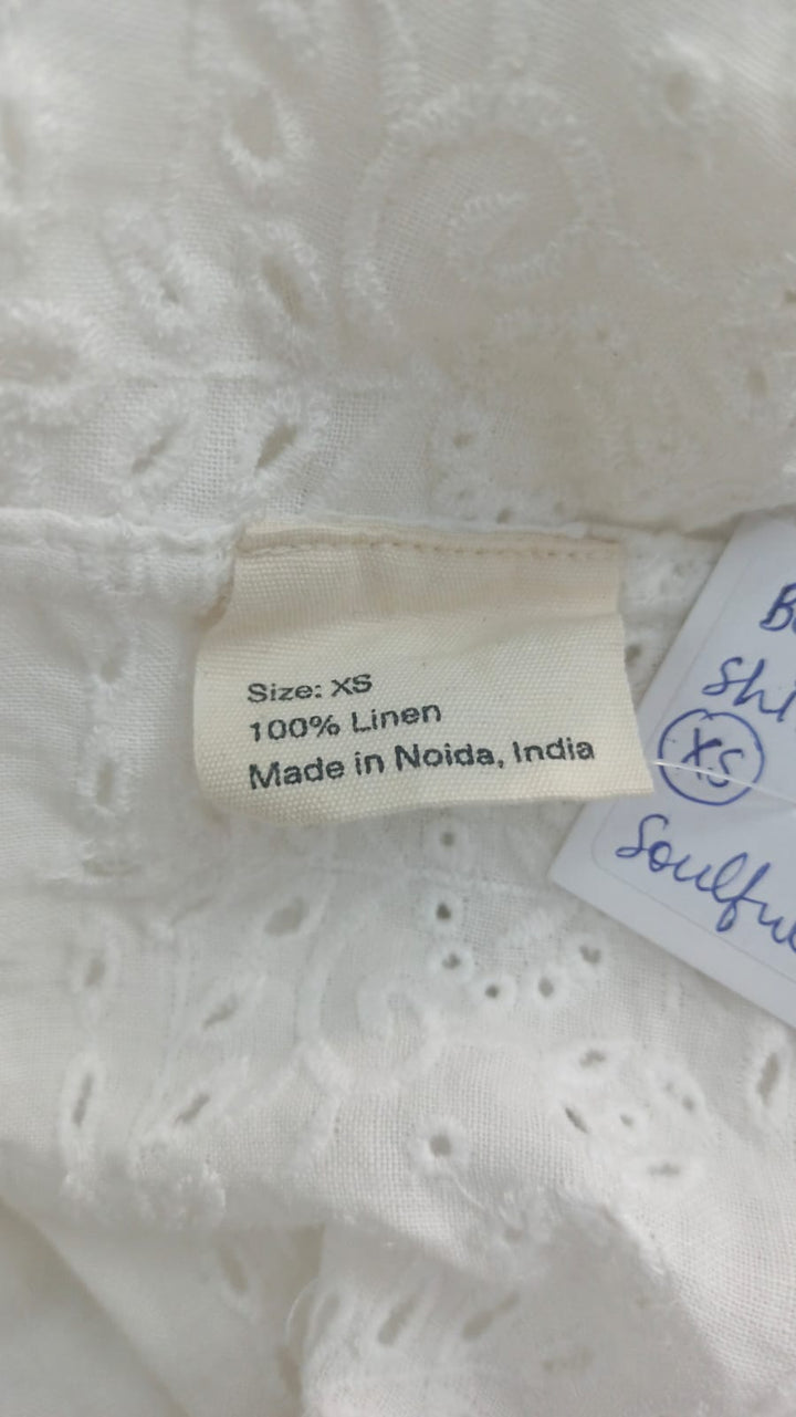 Bode Belvoir Shirt White
