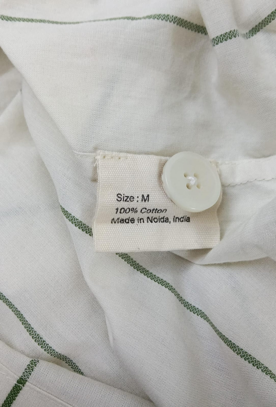 Bode Celery Stripe Short Sleeves Shirt