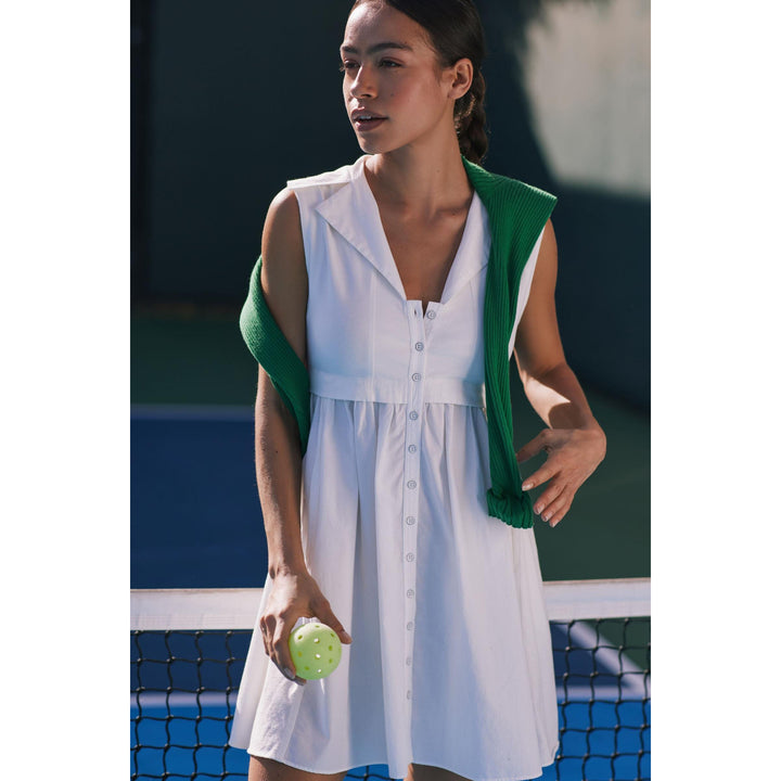 Daily Practice by Anthropologie Collared Coastal Mini Dress