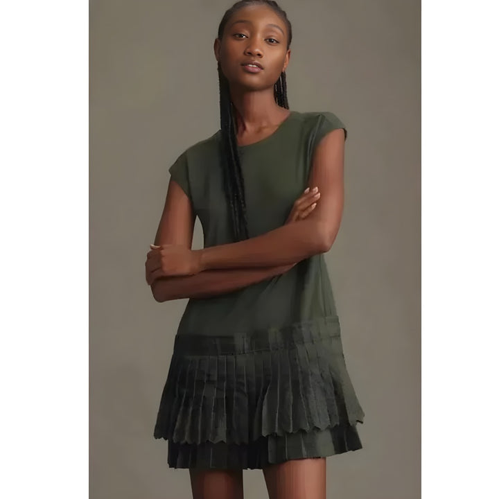 Daily Practice by Anthropologie Solid Set Mini Dress