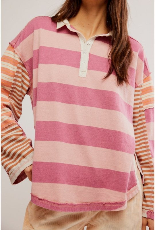 Free People We The Free Aster Stripe Tee Top