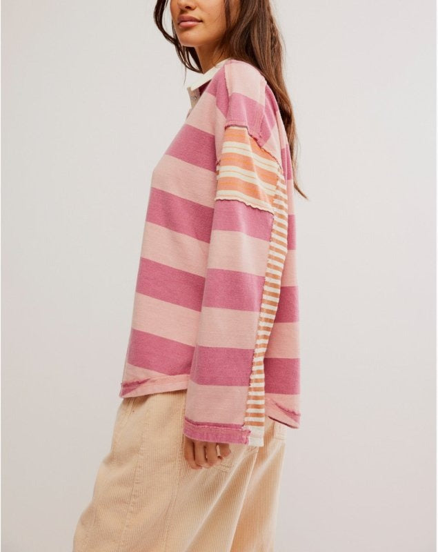 Free People We The Free Aster Stripe Tee Top