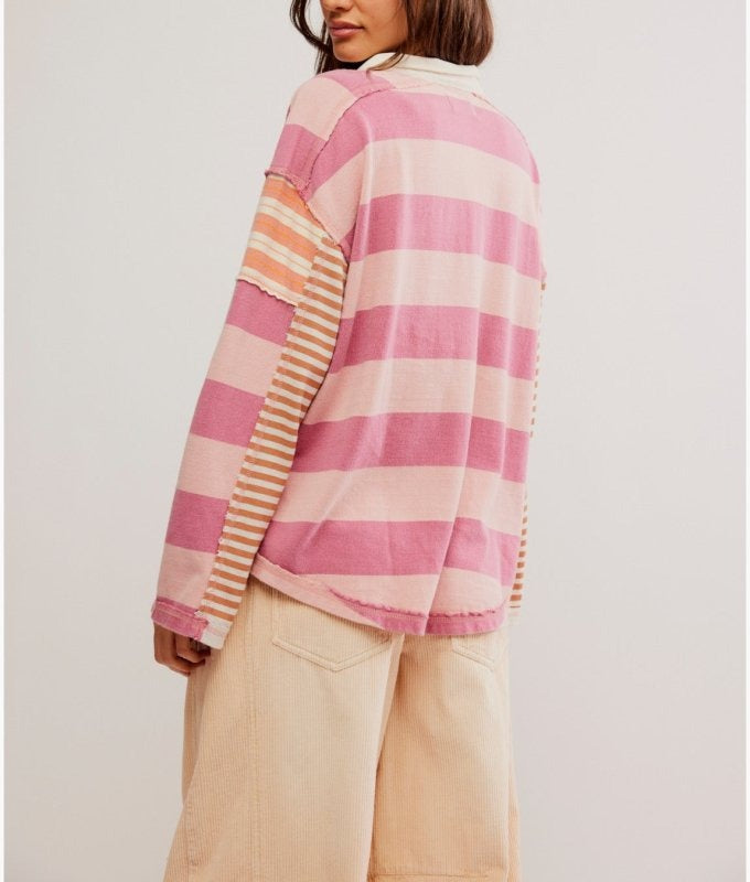 Free People We The Free Aster Stripe Tee Top