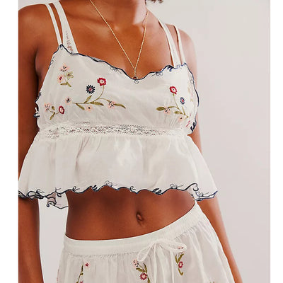 Intimately Free People Kate Embroidered Cami Tank Top