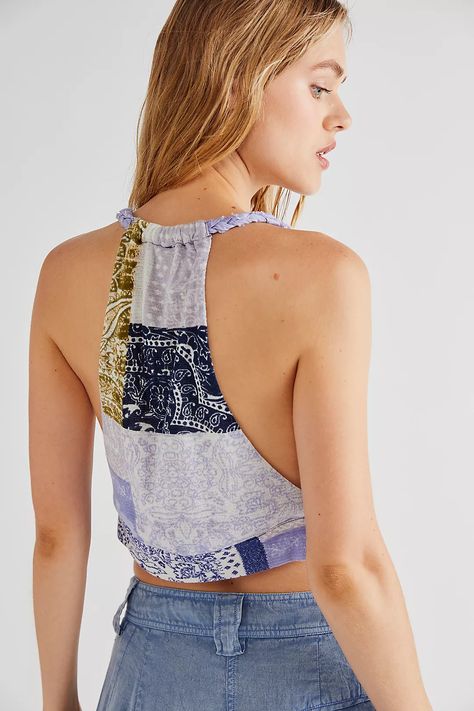 Free People Laila Cropped Tank Top