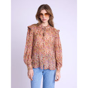 Berenice. CHISCA Floral Print Flowing Blouse Top