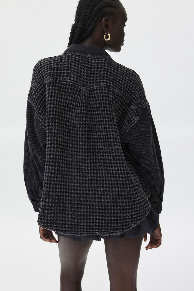 Urban Outfitter BDG Bryson Waffle Shirt Jacket Top