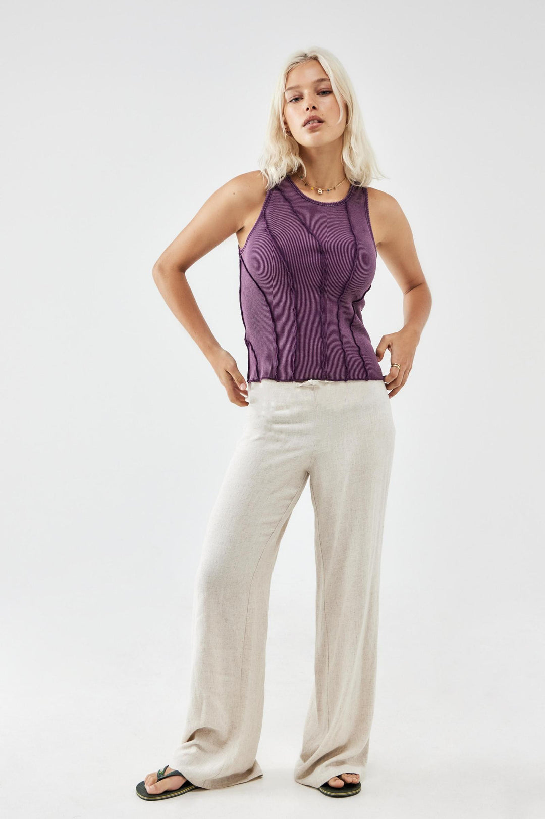 BDG Urban Outfitters Exposed Seam Tank Blouse Top