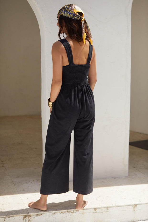 By Anthropologie The Simona Scoop-Neck Jumpsuit