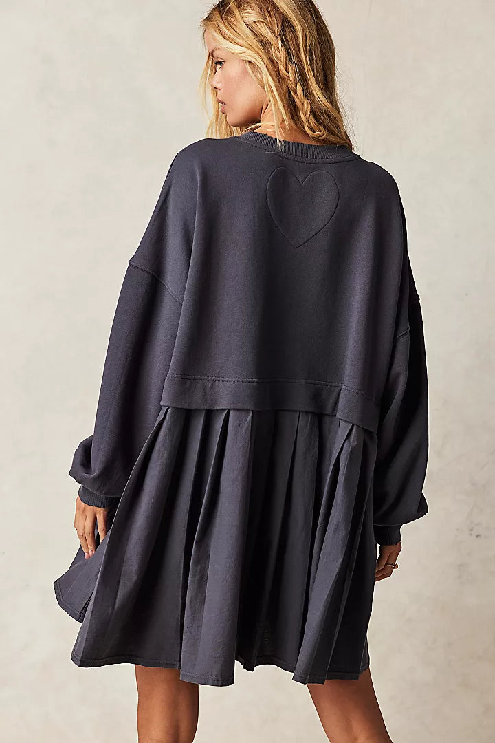 Free People Eleanor Sweatshirt Tunic Dress