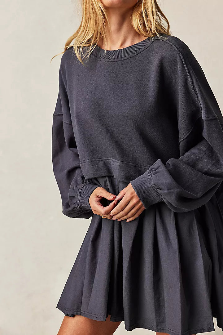 Free People Eleanor Sweatshirt Tunic Dress Free People Eleanor Sweatshirt Tunic Dress