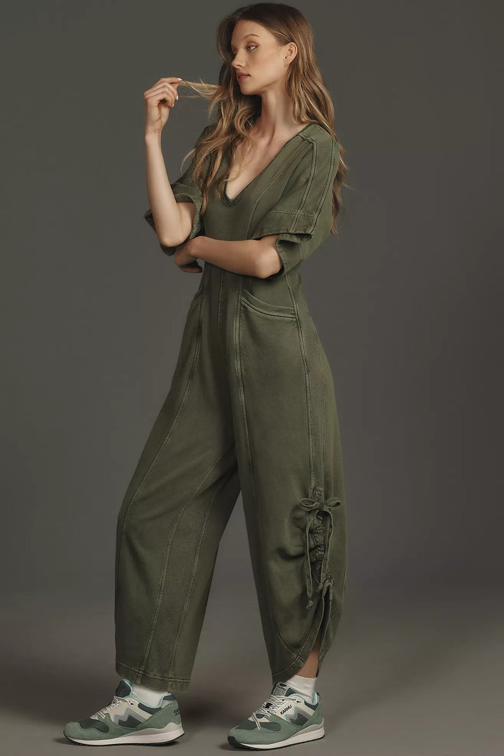 Daily Practice by Anthropologie Horizon Wide-Leg Jumpsuit