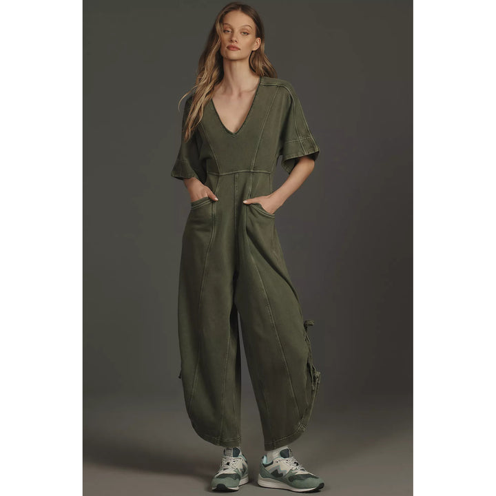 Daily Practice by Anthropologie Horizon Wide-Leg Jumpsuit