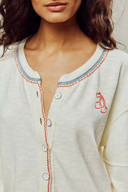 Free People We The Free Fruit Of My Heart Henley Tunic Top