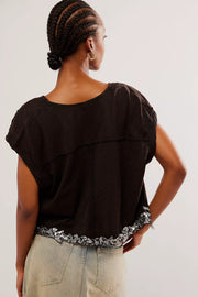 Free People Fashionably Late Blouse Top