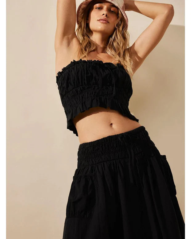 Free People Free-est All The Things Tube Top & Midi Skirt Set