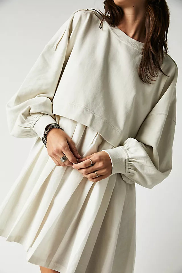 Free People Eleanor Sweatshirt Tunic Dress