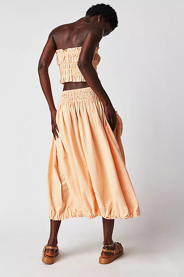 Free People Free-est All The Things Tube Top & Midi Skirt Set
