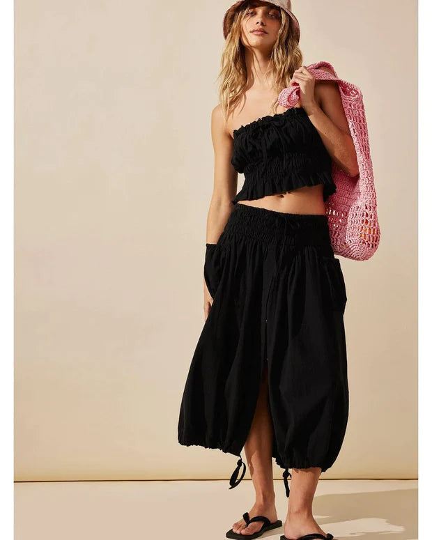 Free People Free-est All The Things Tube Top & Midi Skirt Set
