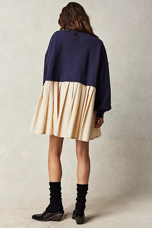 Free People Eleanor Sweatshirt Tunic Dress