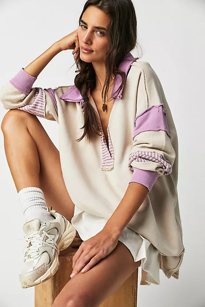 Free People We The Free Clean Prep Polo Pullover Top