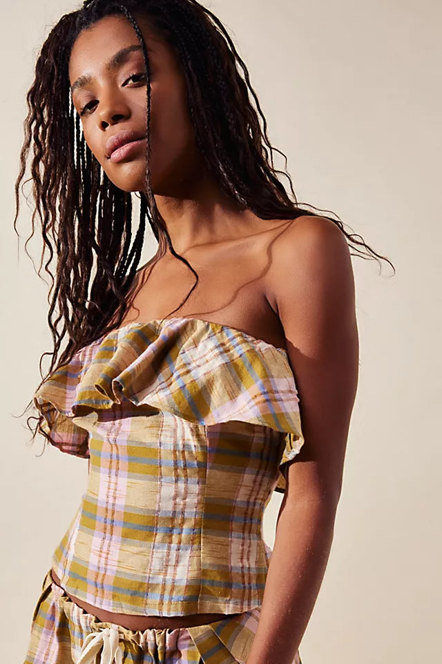 Free People Endless Summer Free-est Whitley Tube Blouse Top White Chocolate Couture Free People Endless Summer Free-est Whitley Tube Blouse Top White Chocolate Couture